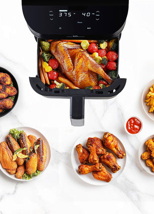 Uber Appliance Air Fryer XL Deluxe - 5Qt PFOA/PTFE Free Ceramic Non Stick