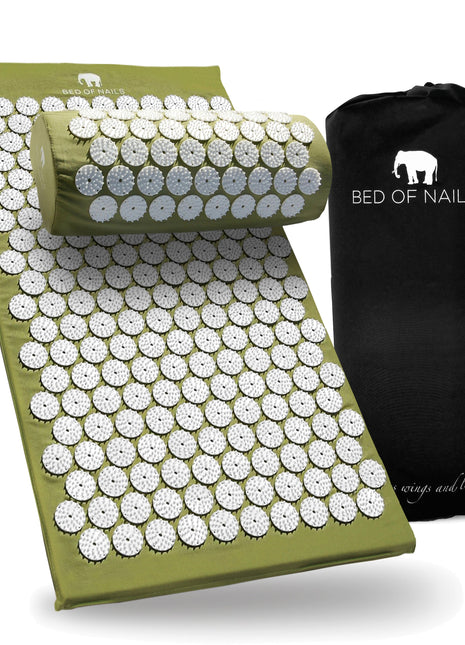 BON Acupressure Mat & Pillow - Green