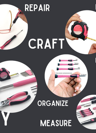 39 Piece General Tool Set Pink - DT9706P