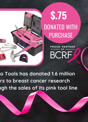 53 Piece Household Tool Kit with Tool Box Pink- DT9773P