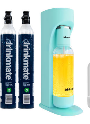 OmniFizz ULTIMATE BUNDLE, Sparkling Water and Soda Maker, Carbonates ANY Drink