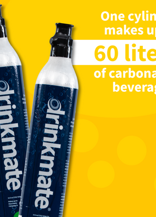 CO2 Refill Carbonator Cylinders 60L (14.5 oz) - 3 Pack