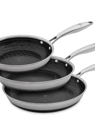 Hell's Kitchen Tri-Clad SS Hybrid 3pc Pan Set