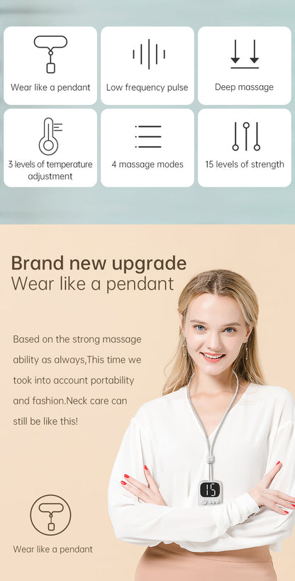 PL025A Prospera  Hands Free EMS Neck Massager Heated 4 modes 15 levels