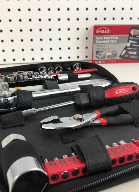 56 Piece SAE Auto Tool Set In Zipper Case - DT9774