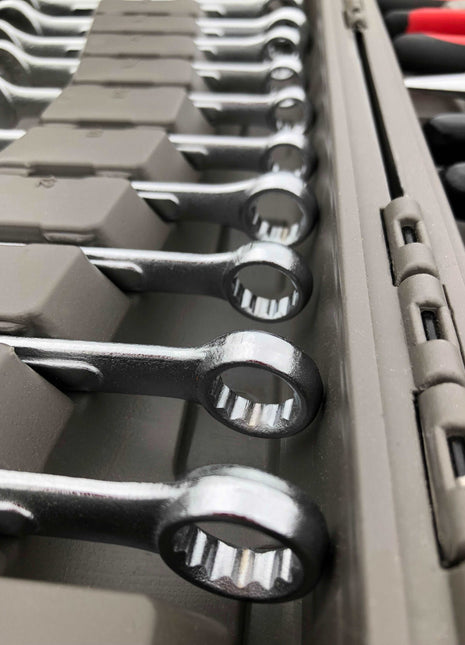 95 Piece Mechanics Tool Set in Metric and SAE for Small Engine, Mechanical and General Repairs – DT1242