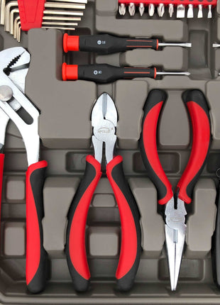 95 Piece Mechanics Tool Set in Metric and SAE for Small Engine, Mechanical and General Repairs – DT1242