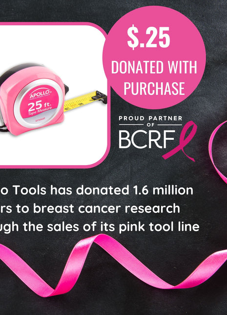 25ft. Tape Measure - Pink - DT5002P