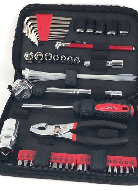 56 Piece SAE Auto Tool Set In Zipper Case - DT9774