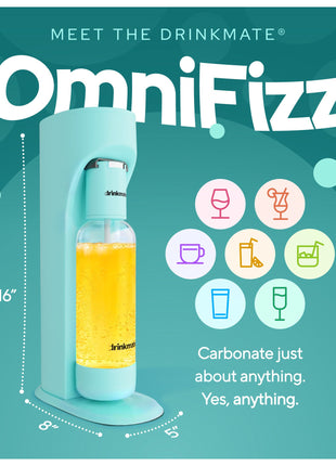 OmniFizz Without CO2, Sparkling Water and Soda Maker, Carbonates ANY Drink