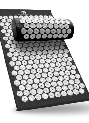 BON Acupressure Mat & Pillow - Black