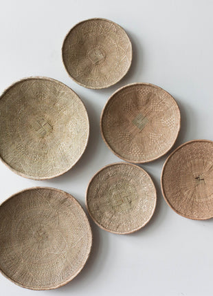 Binga Blonde Natural Woven Wall Basket