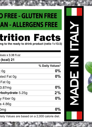 Blueberry Premium Italian Syrup