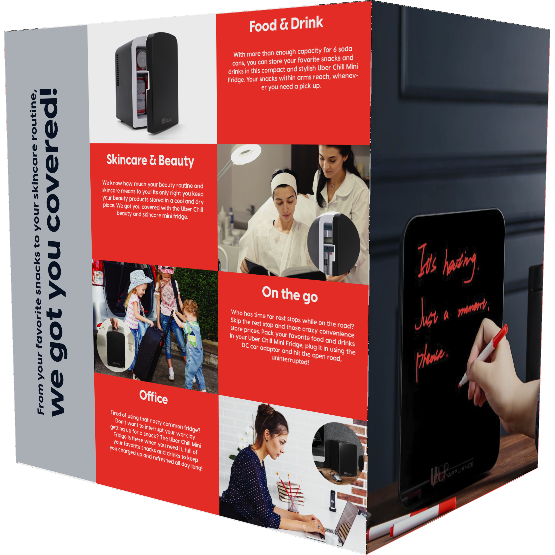 Uber Chill 2.0 Thermoelectric 4 Liter Mini Fridge