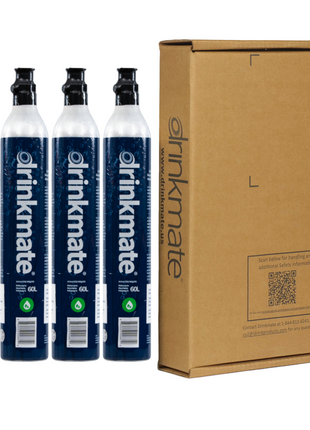 CO2 Refill Carbonator Cylinders 60L (14.5 oz) - 4 Pack