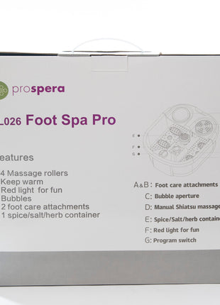 PL026 Prospera Foot Spa Pro