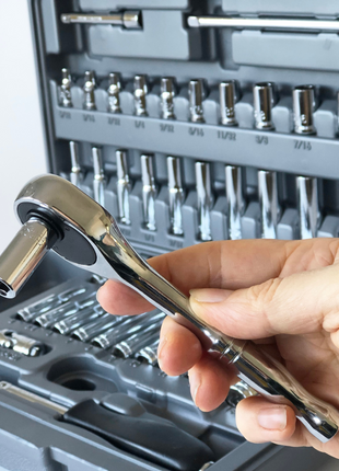APOLLO TOOLS - DT0004-50 Piece ¼” Drive Socket Set
