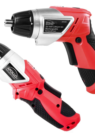 161 Piece Household Tool Kit with Convenient 3.6 Volt Lithium Ion Cordless Screwdriver - DT0739