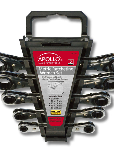 5 Ratcheting Wrenches - Metric - DT1213