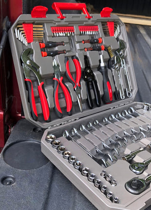 95 Piece Mechanics Tool Set in Metric and SAE for Small Engine, Mechanical and General Repairs – DT1242