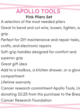3 Pliers - Pink - DT5008P