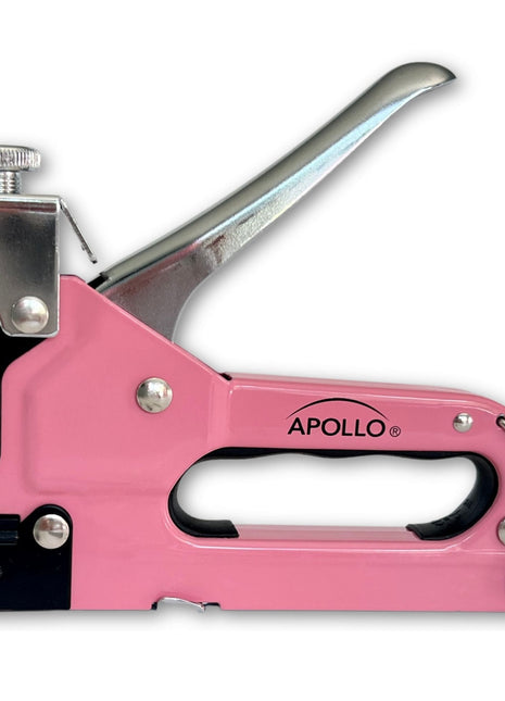 Pink Stapler with Power Adjustment Knob and 3000 Staples assortment-- DT5020P