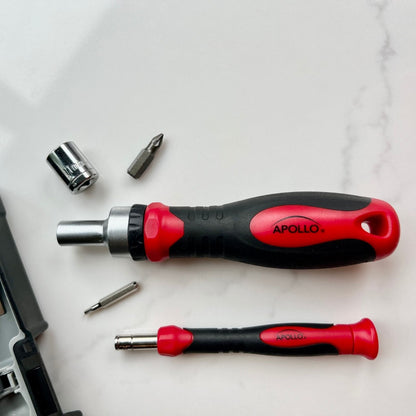 55 Piece Metric Tool Set with Ratcheting Bit Driver, Precision Bit Driver and Bit Assortment - DT5024