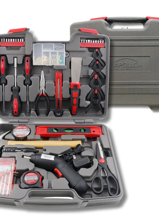 144 Piece Household Tool Kit with 4.8V Cordless Screwdriver - DT8422