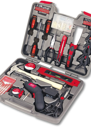 144 Piece Household Tool Kit with 4.8V Cordless Screwdriver - DT8422