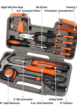 39 Piece General Tool Kit - DT9706OR