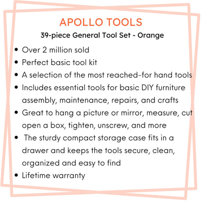 39 Piece General Tool Kit - DT9706OR