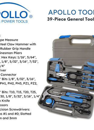 39 Piece General Tool Kit - DT9706BL
