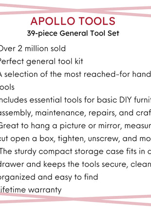 39 Piece General Tool Set - DT9706