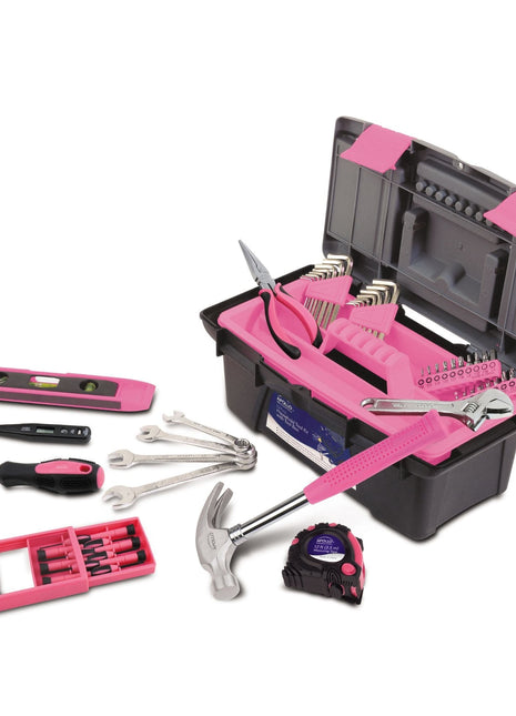 53 Piece Household Tool Kit with Tool Box Pink- DT9773P