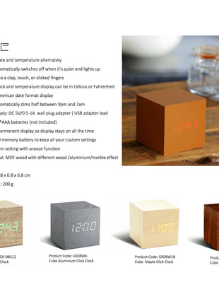 kutia Cube Click Clock
