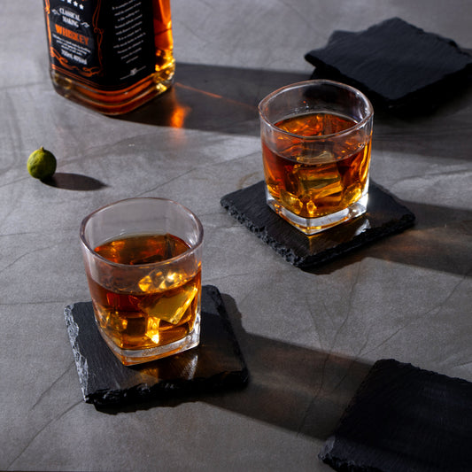 Slate Stone Drink Coasters set of Five