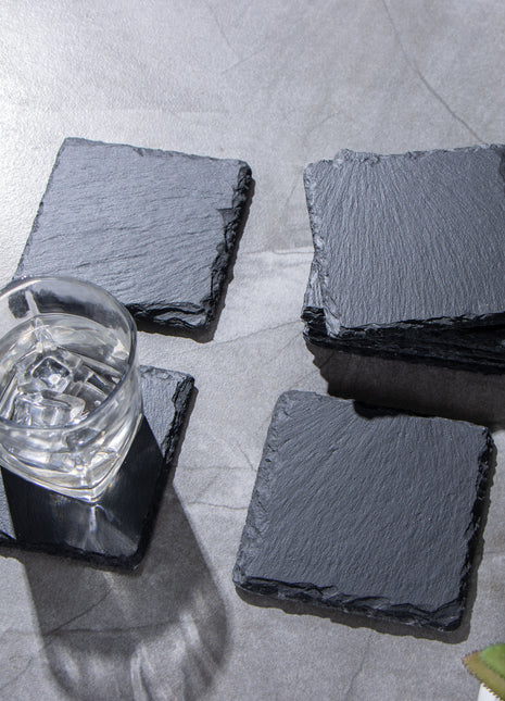 Slate Stone Drink Coasters set of Five