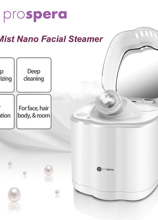 DL008 Hot Mist Nano Facial Steamer Spa Quality Home Face Humidifier for Women Men