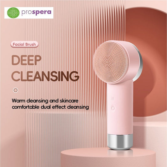 DL033 2 in 1 Warm Facial Cleansing Brush