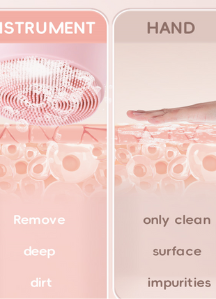 DL033 2 in 1 Warm Facial Cleansing Brush