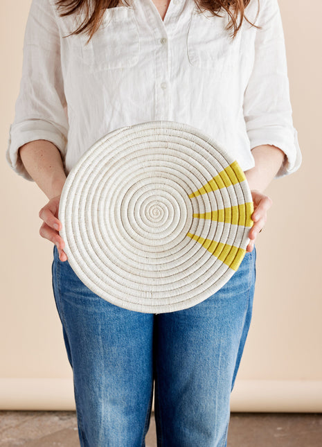 Moja Yellow Wall Basket