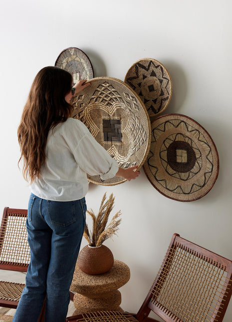 Statement Zambian Plateau African Wall Decor Basket