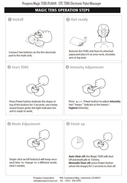 PL009-A Prospera Magic TENS Stress Relieving Massager
