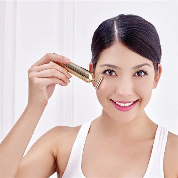 SL008 Gold Pulse Facial massager