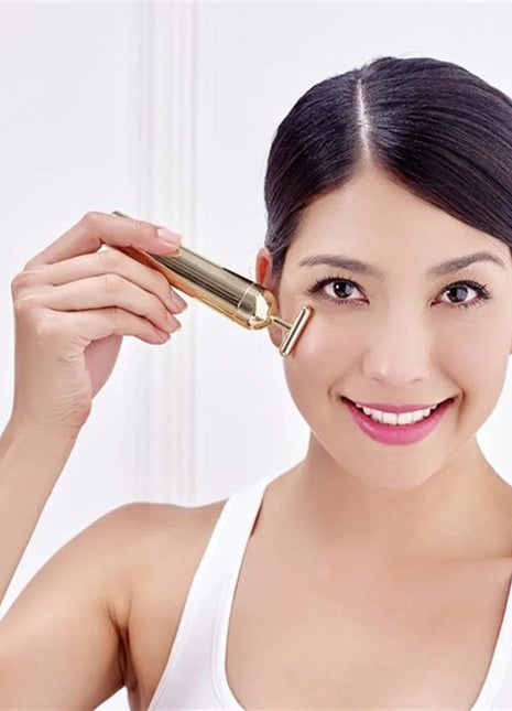 SL008 Gold Pulse Facial massager