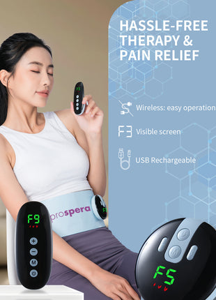 SL011-A Hot Compress EMS Deep Massage Belt 8 modes 9 levels LCD Control