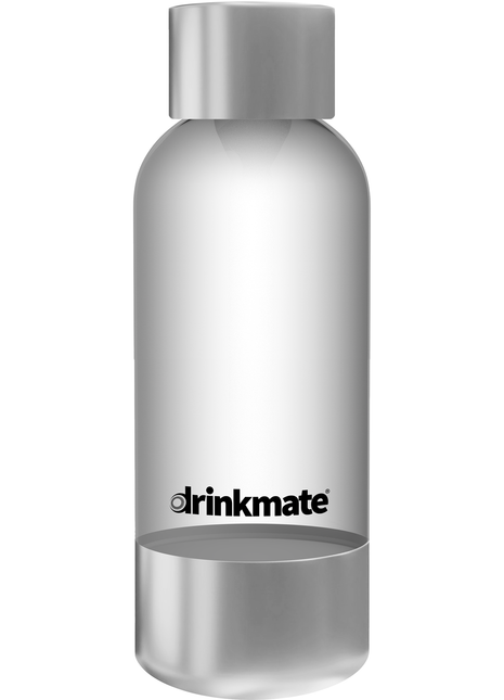 0.5L PET Bottle - Stainless Steel Base & Cap