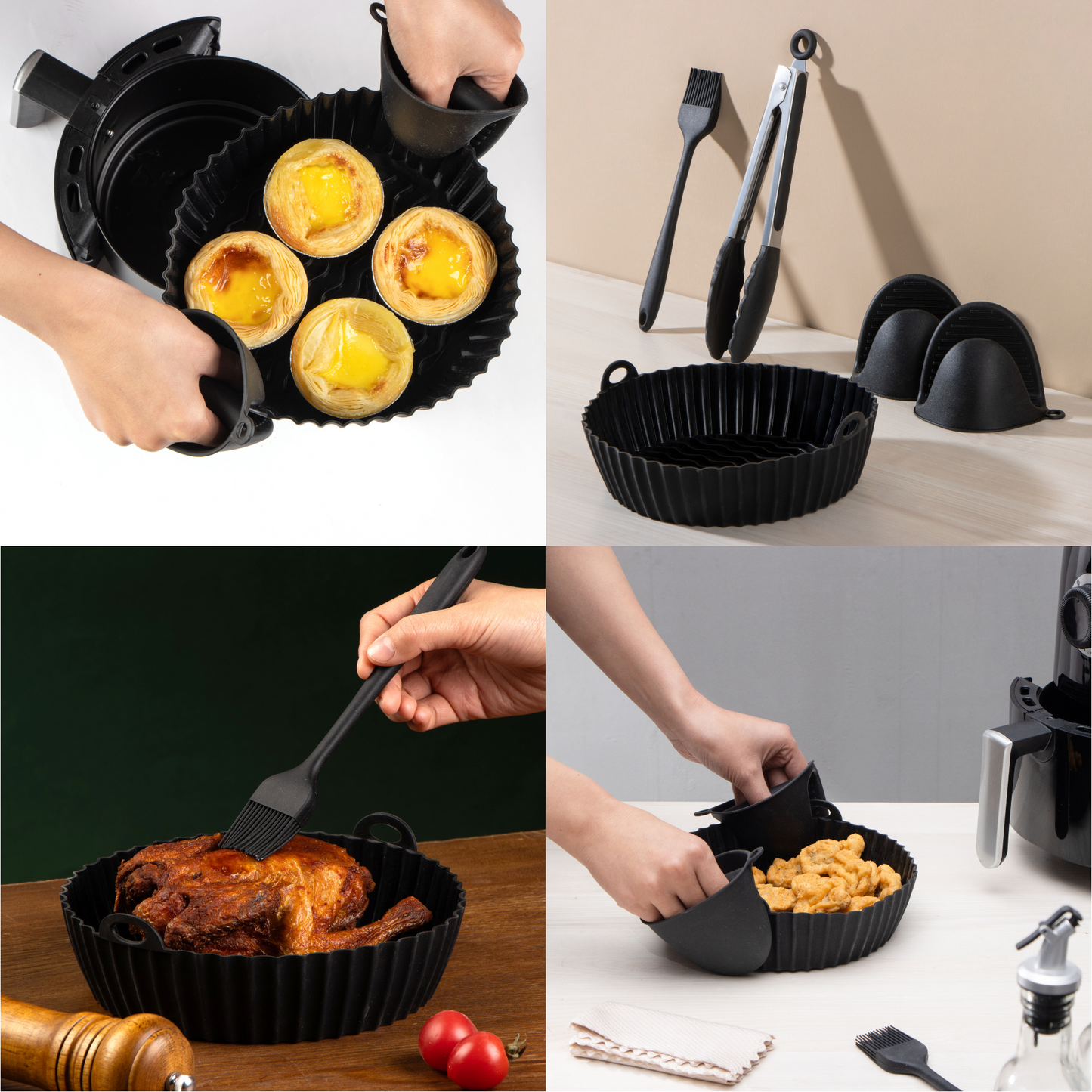 Uber Appliance Air fryer silicone liner reusable kit