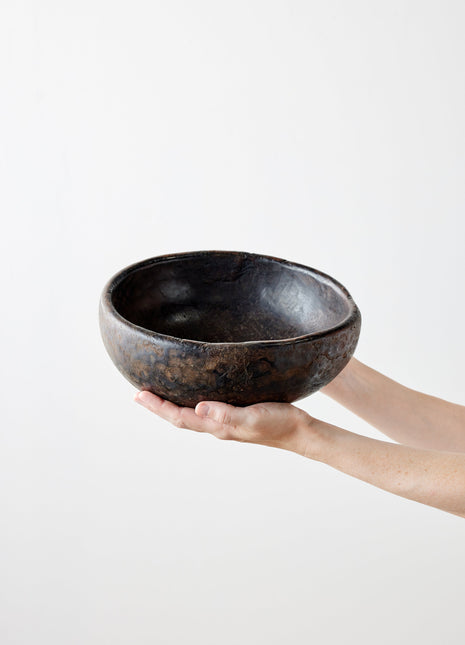Vintage Iroko Wood Bowl