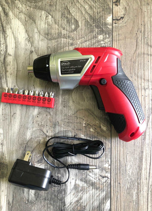 161 Piece Household Tool Kit with Convenient 3.6 Volt Lithium Ion Cordless Screwdriver - DT0739